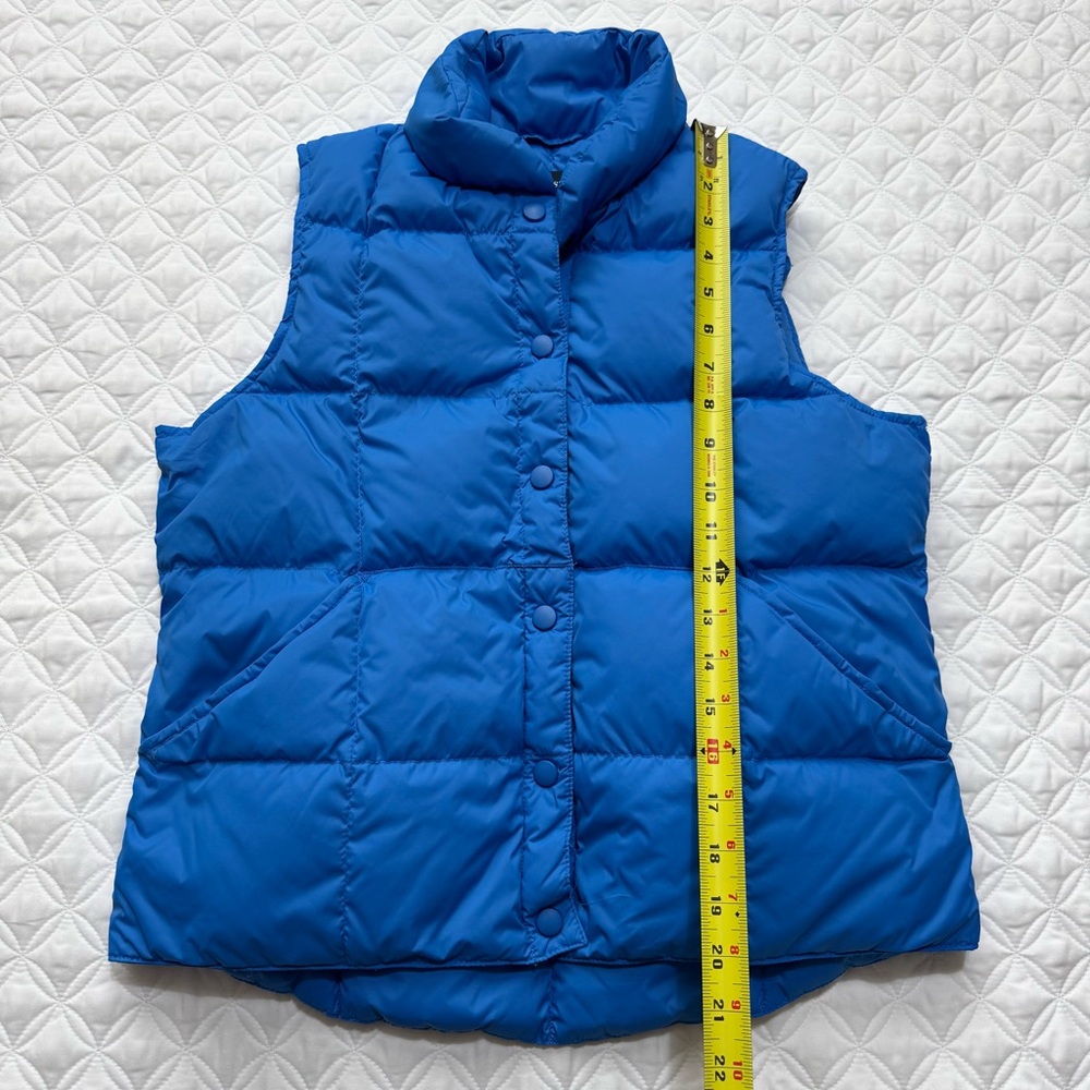 Lands' End Women's Blue Quilted GooseDown Puffer Vest Size S - Picture 2 of 12